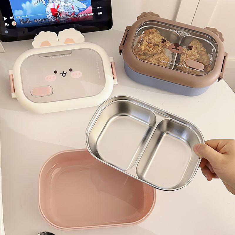 Stainless Steel Children Rabbit Bento Lunch Box